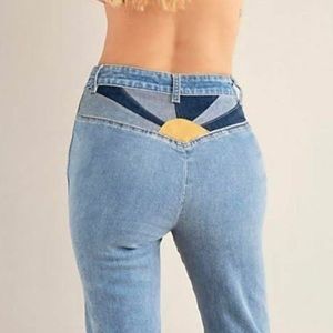 Free People Seasons In The Sun Flare Sunshine Jeans